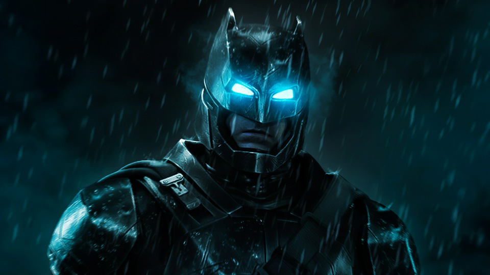 4k Бэтмен идет дождем