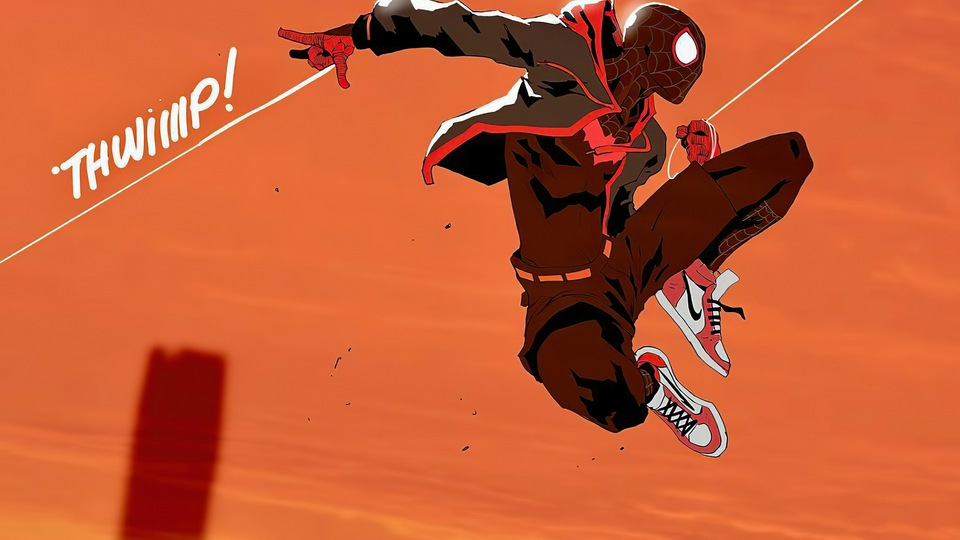 Искусство прыжков Человека-паука 4k
