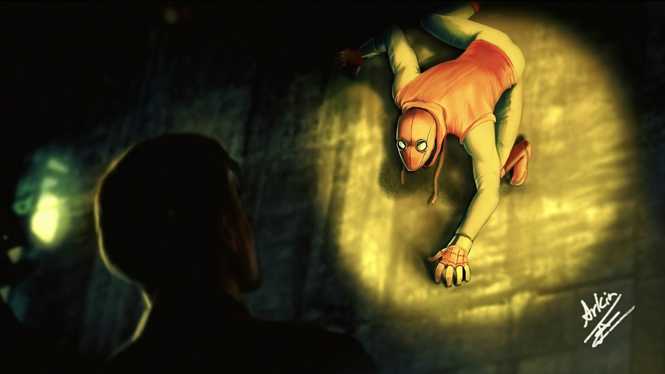 Цифровое художественное произведение Человека-паука 4k