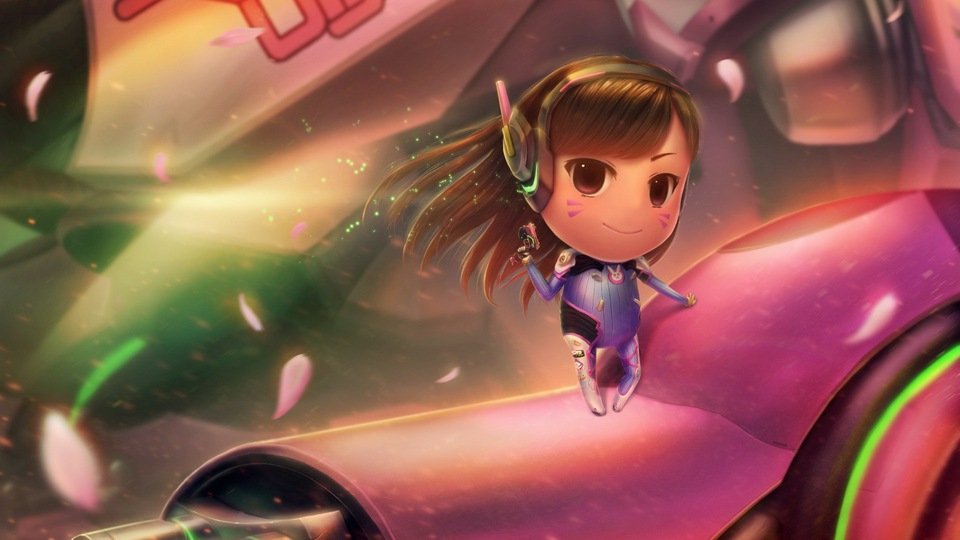 Обложка Overwatch Kid Dva