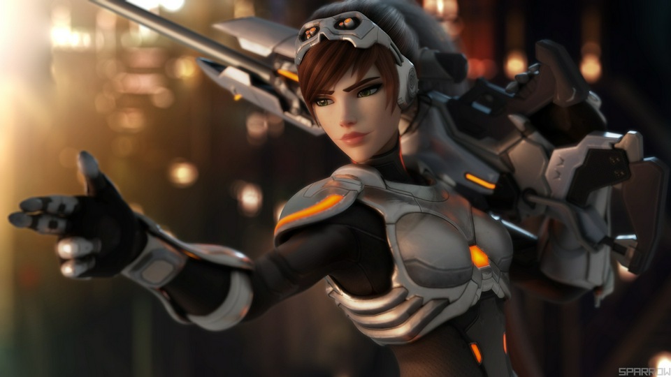 Иллюстрация Widowmaker Overwatch 4k