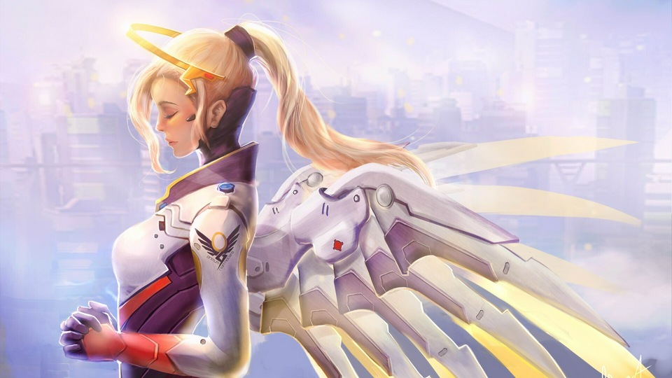 Обложка Mercy Overwatch 5k