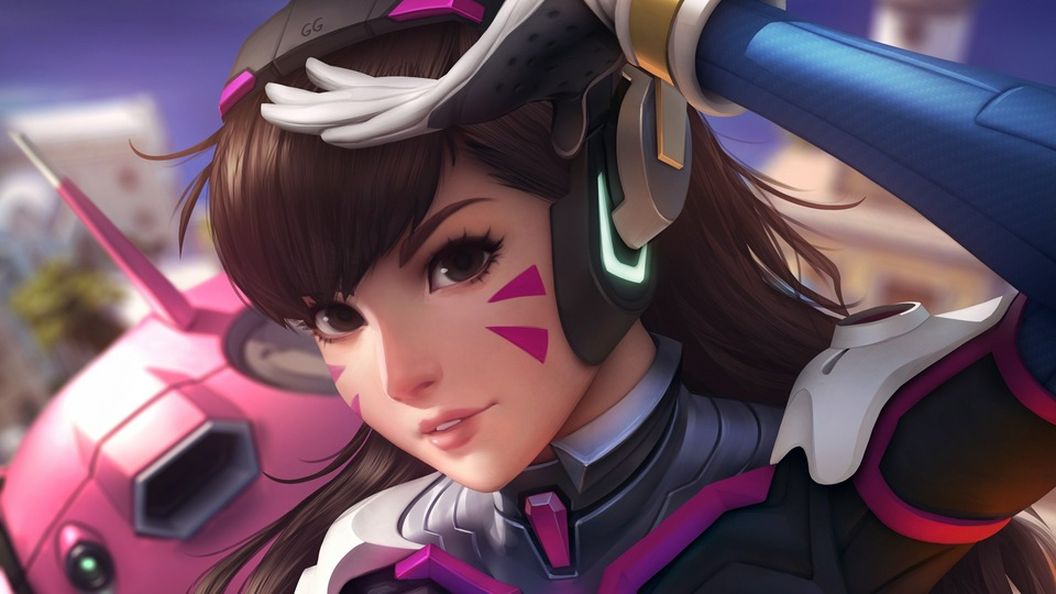 Обложка Dva Overwatch Anime Girl 4k