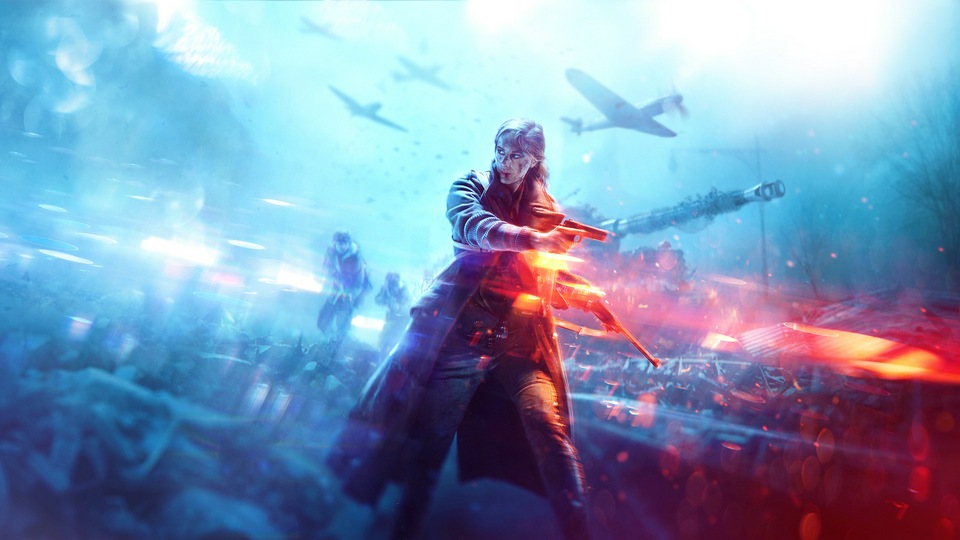 Battlefield V Девушка-воин 4k