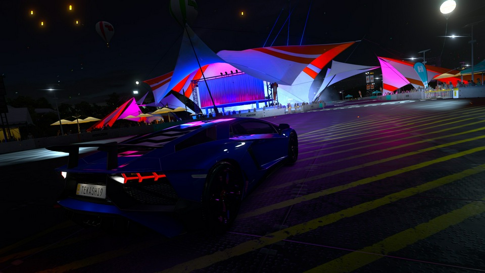 Forza Horizon 3 Lamborghini Aventador сзади