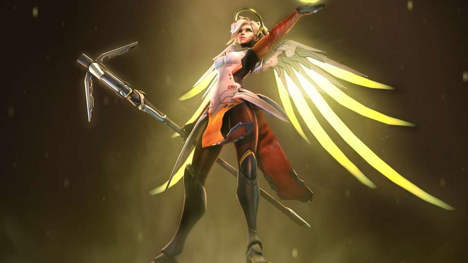 Фанарт Mercy Overwatch 5k