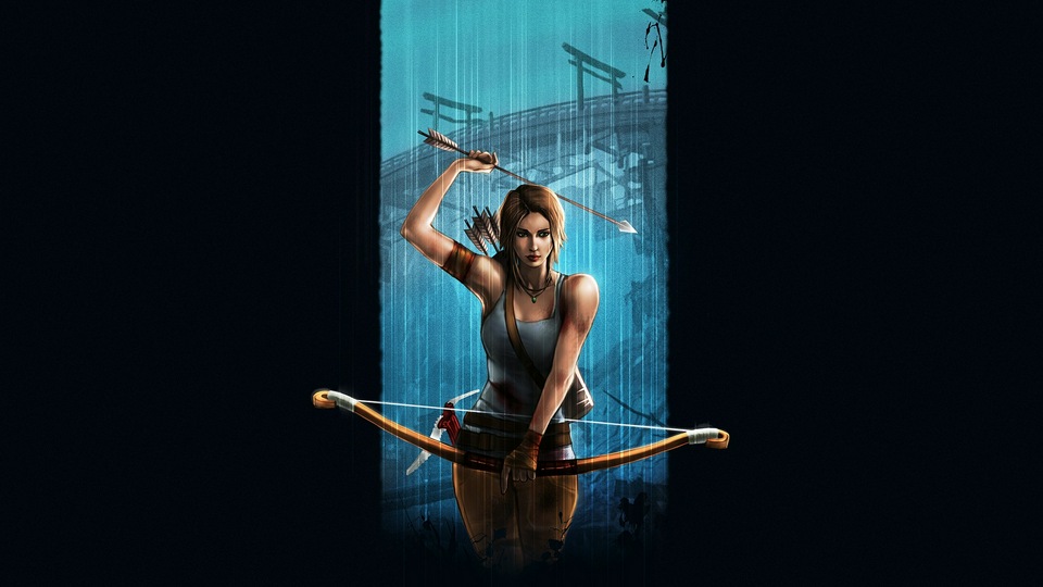 Искусство видеоигры Tomb Raider Лара Крофт