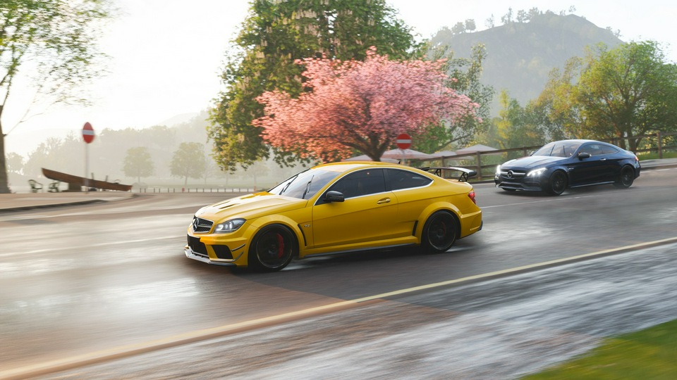 Mercedes Benz C63 AMG Coupe в Forza Horizon 4 4k