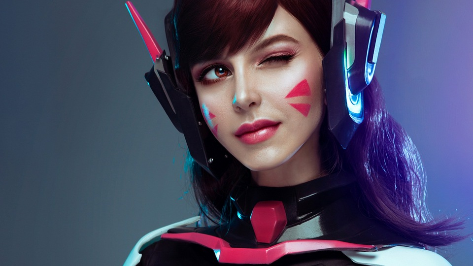 Dva из косплея Overwatch