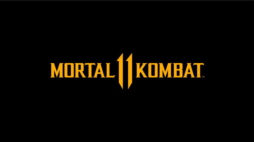 Логотип Mortal Kombat 11 Темно-черный 8k