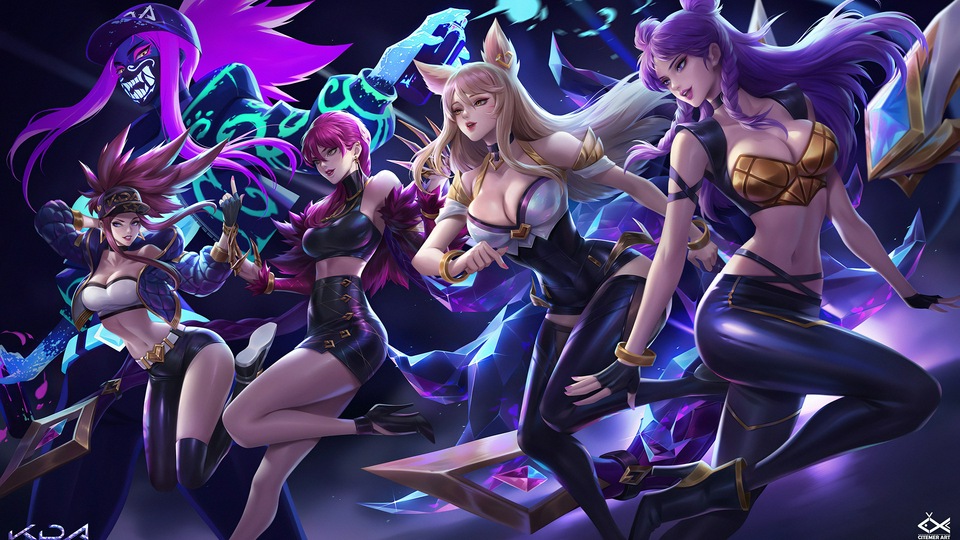 Kda League Of Legends 4k Арт