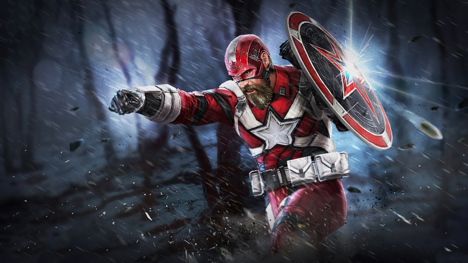 Будущий бой Red Guardian Marvel