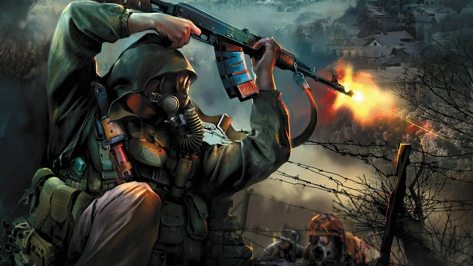 Человек в маске Армейский солдат