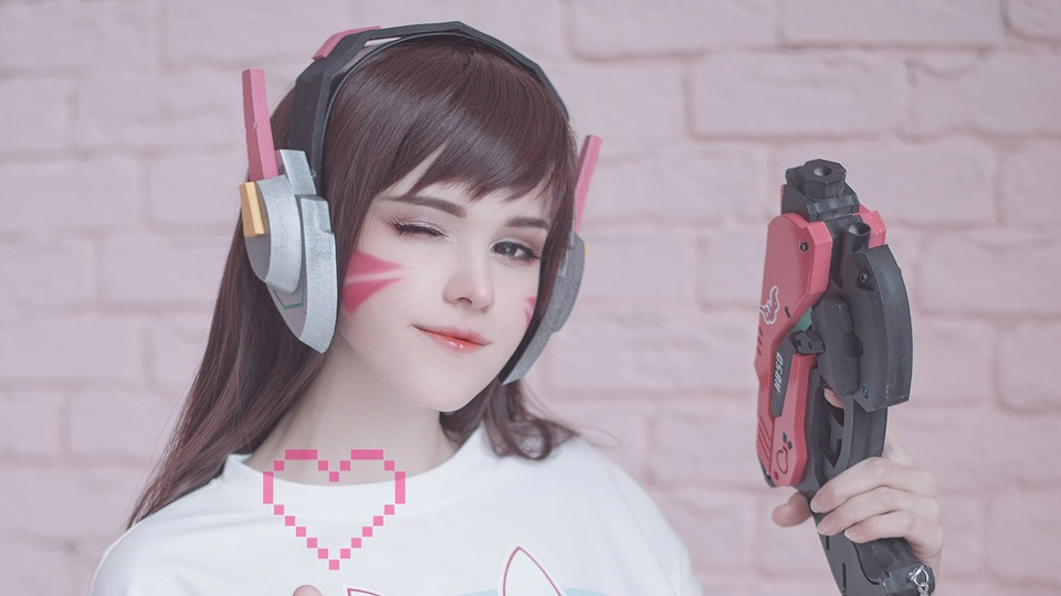 Dva Overwatch Косплей Девушка 4k