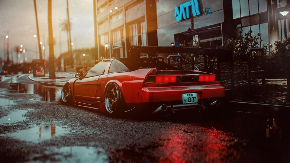 Honda Nsx сзади Need For Speed 2020 4k