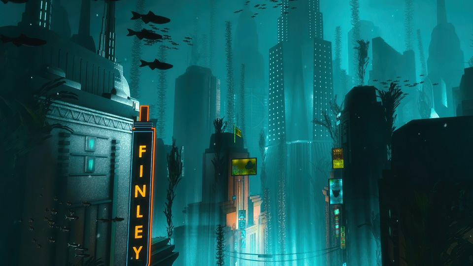 Игра Bioshock под водой 4k