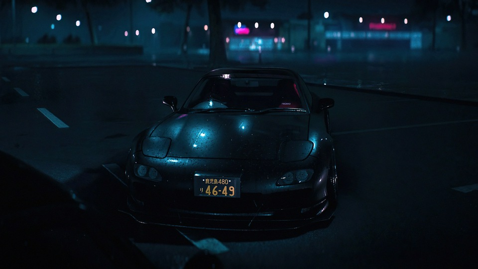 Honda Nsx Need For Speed идет дождь