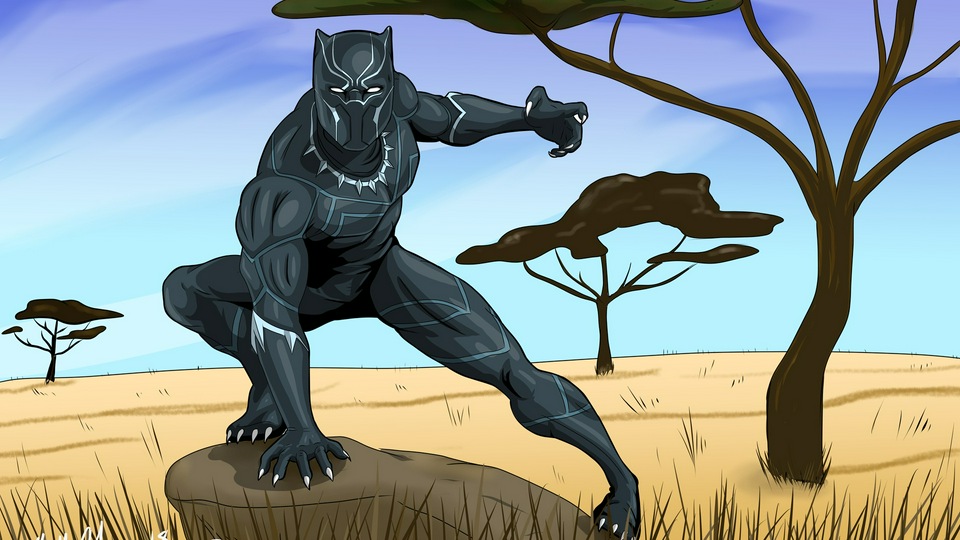 Новая работа Black Panther 5K