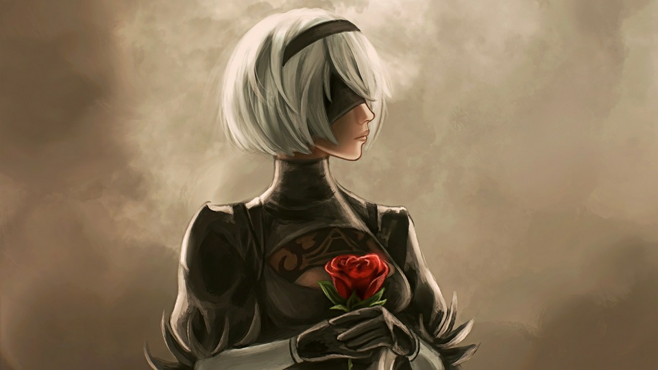 2b Искусство персонажей Nier Automata 5k