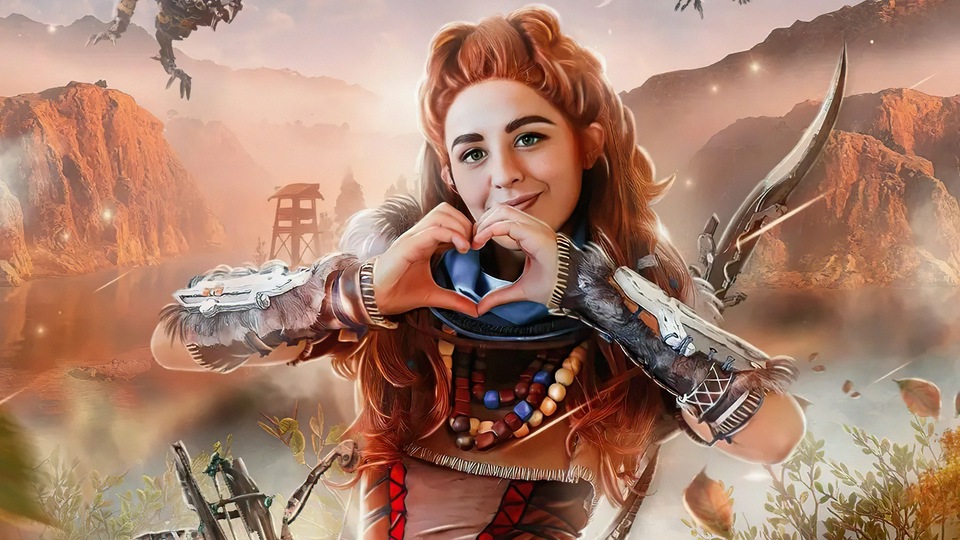 Алой из Horizon Zero Dawn Косплей 4k