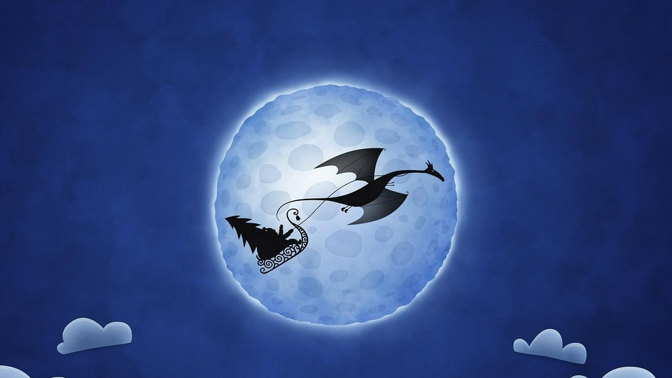 Облачный Дракон Луна Санта