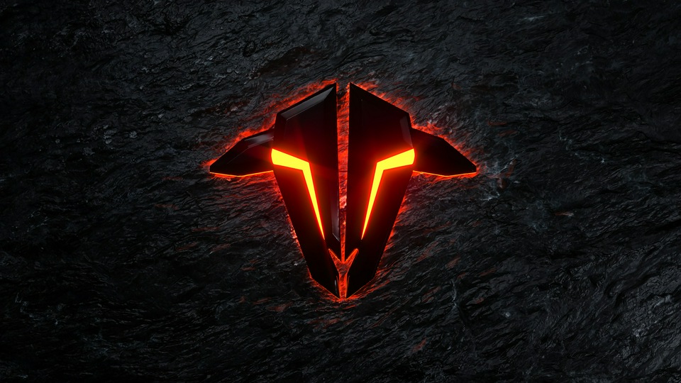 Светящийся красный корабль из лавы