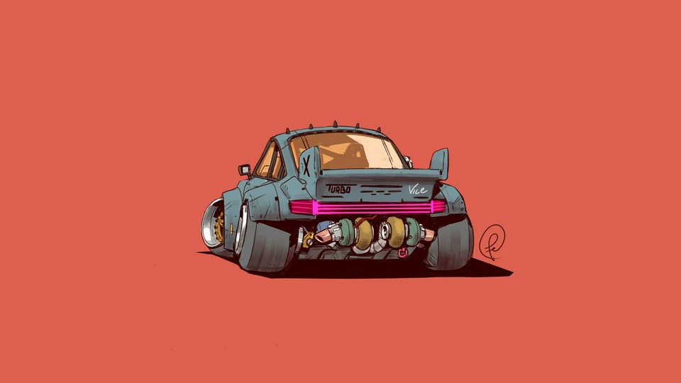 Фернандо Корреа Porsche 911 Art 4k