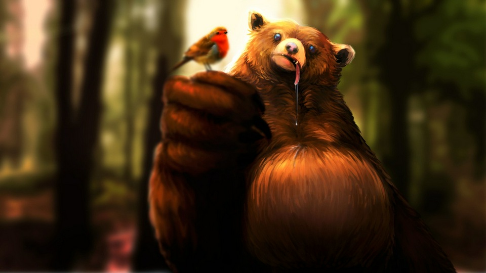 Медведь голоден