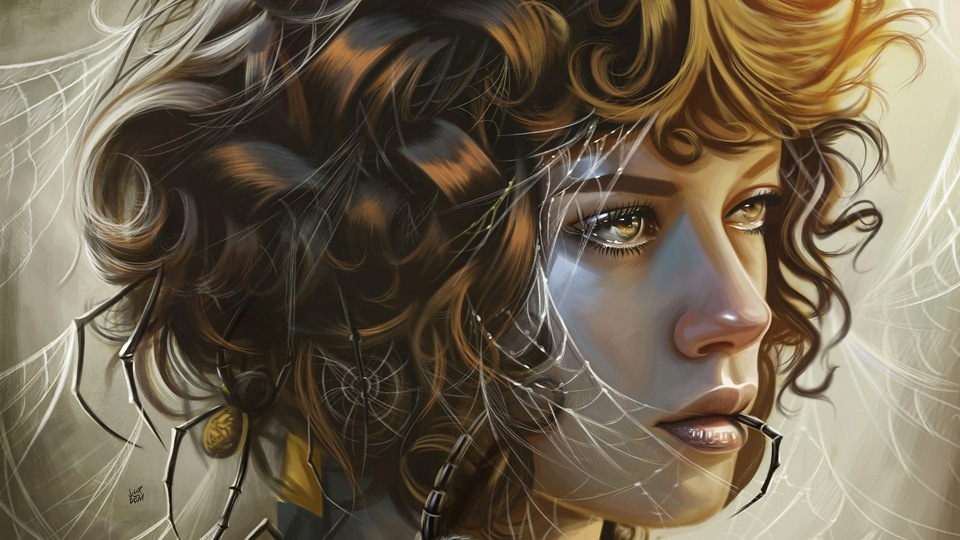 Графический дизайн Girl Art 4k