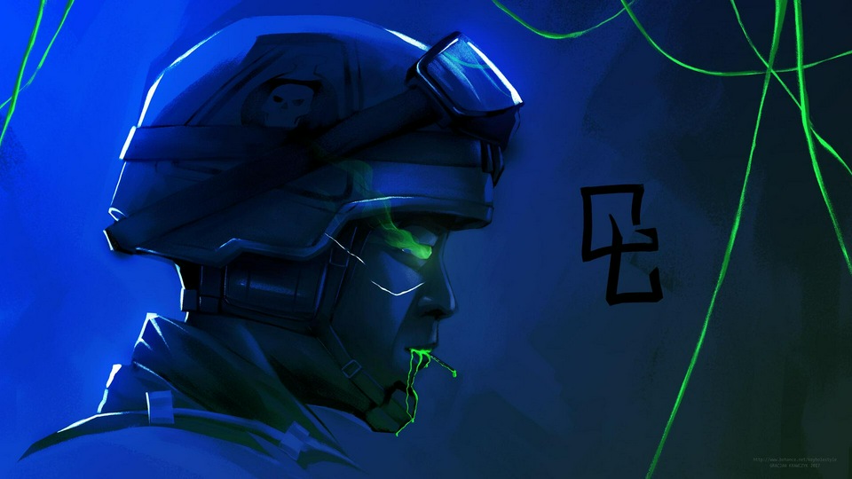 Парень-шпион в шлеме 4k