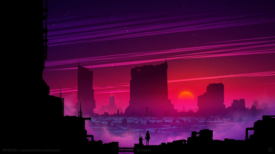 Synthwave Future Scifi 5k