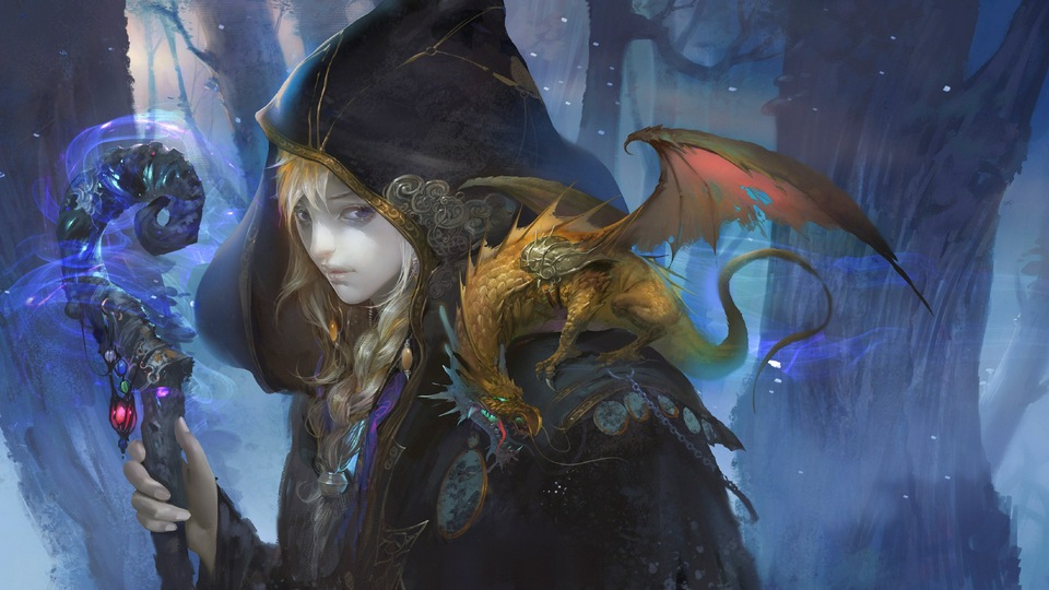 Волшебная Девушка с Драконом