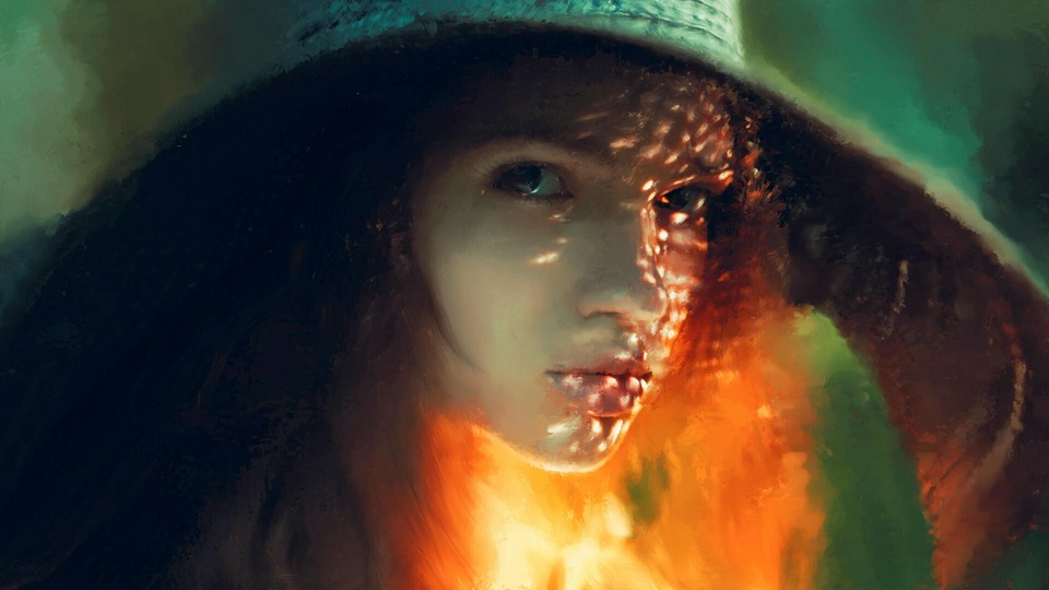 Великолепная иллюстрация девушки 4k