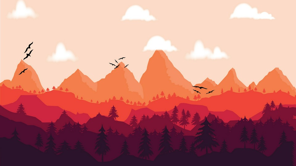 Красочные иллюстрации, изображающие Природу