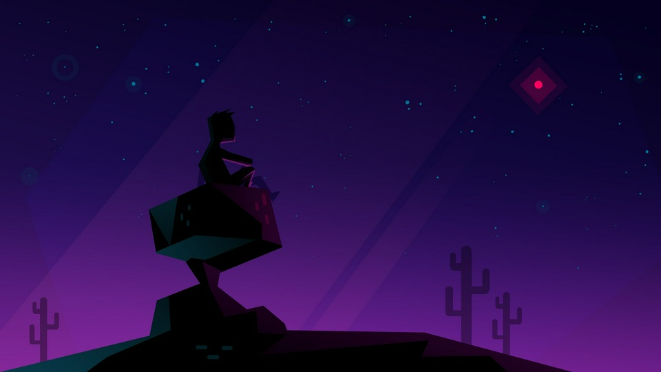 Ребенок В Одиночестве Сидит на Камне