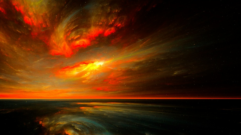 Необработанный фрактальный цифровой 4k