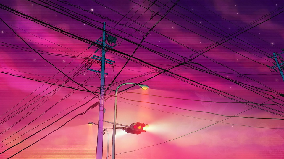 Линии электропередач 4k