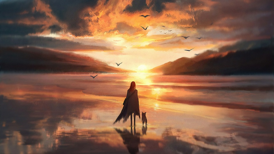 Тихая вечерняя прогулка