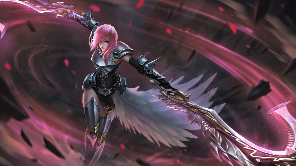 Меч девушки-воина 4k