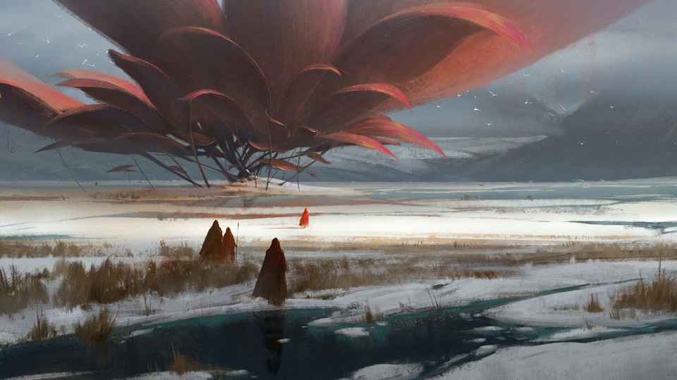 Огромный цветок 4k