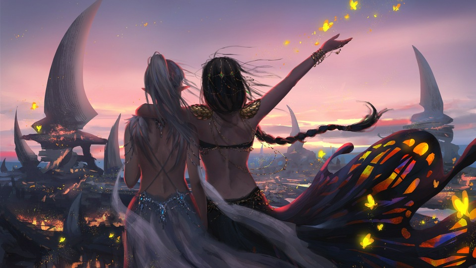 Девушки с призрачным клинком 4k