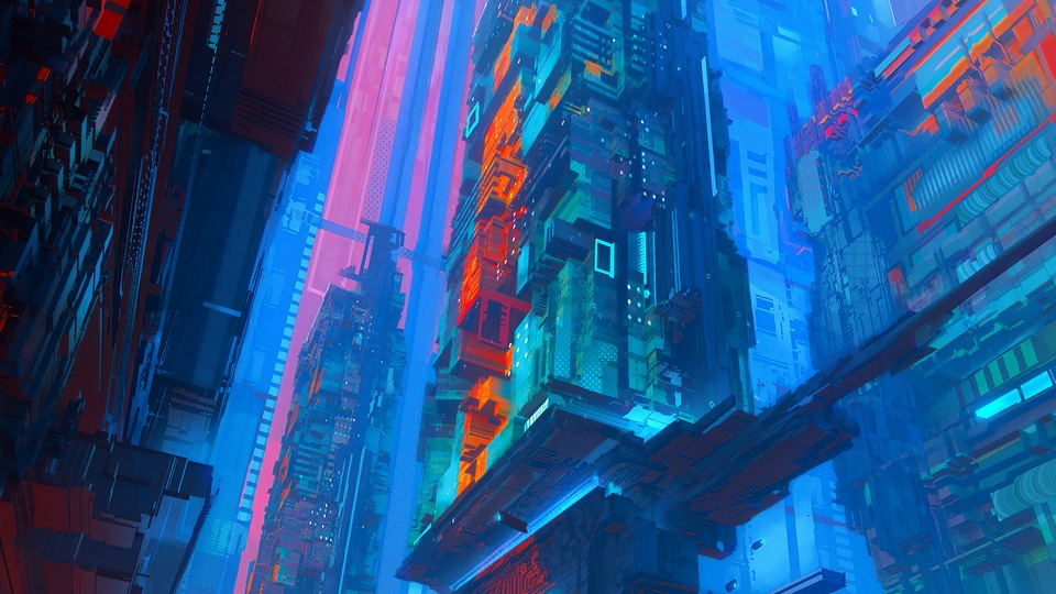 Насыщенность города 4k