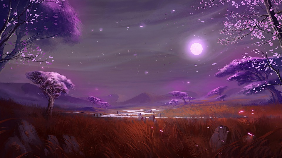 Залитые лунным светом равнины