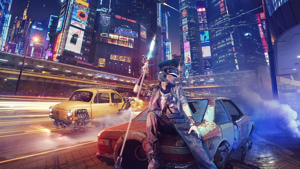 Центр города 2081 4k