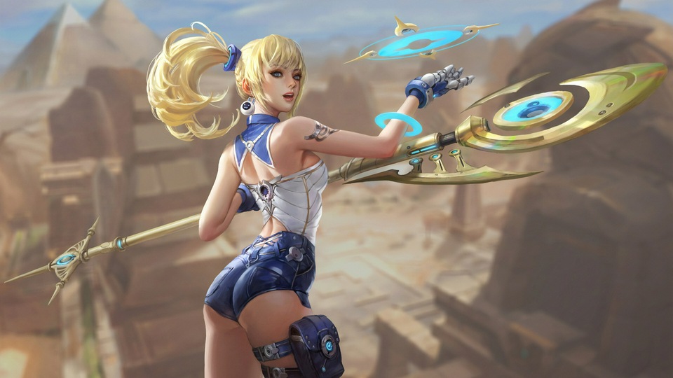 Аниме-девушка-воин