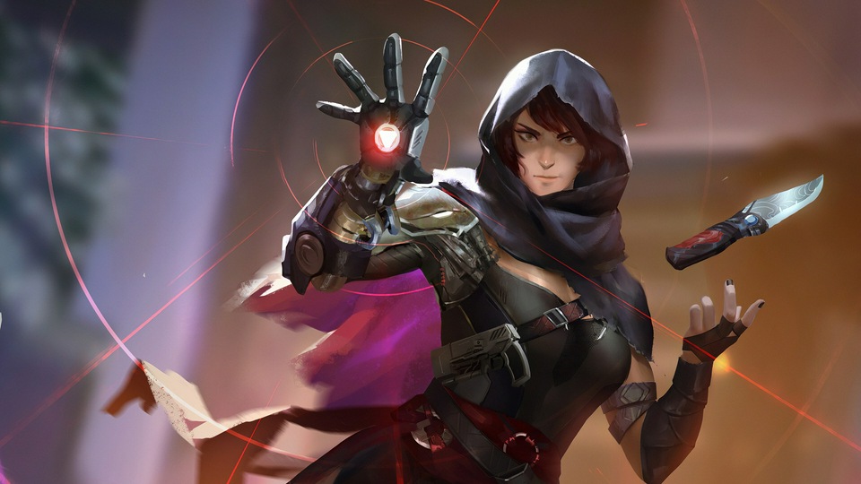 Девушка с ножом