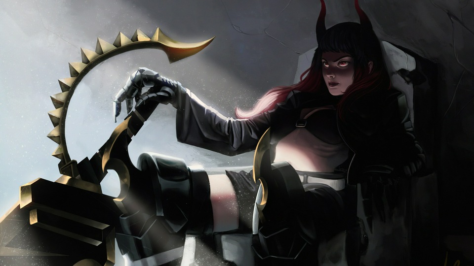 Дьявольская Девушка, Сидящая на Короне