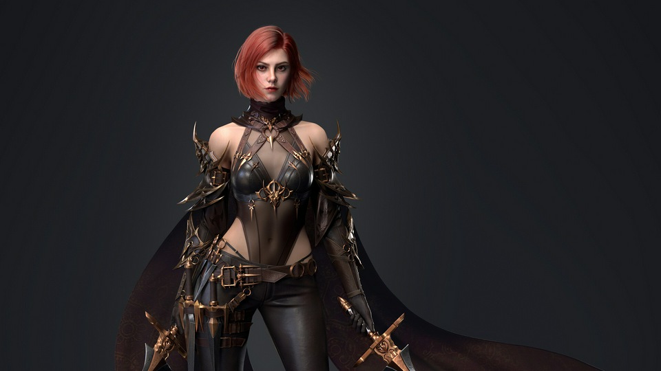 Рыжие короткие волосы 4k