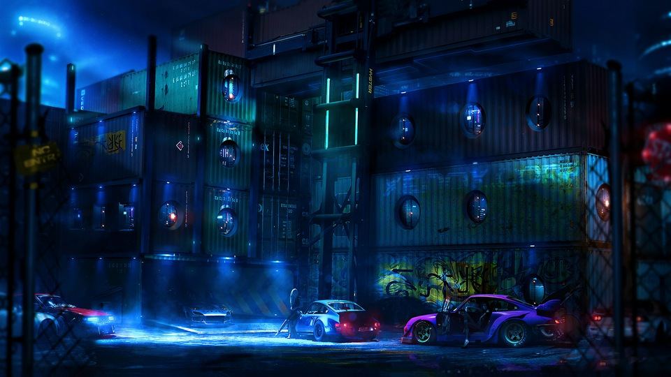 Автомобильная встреча 4k