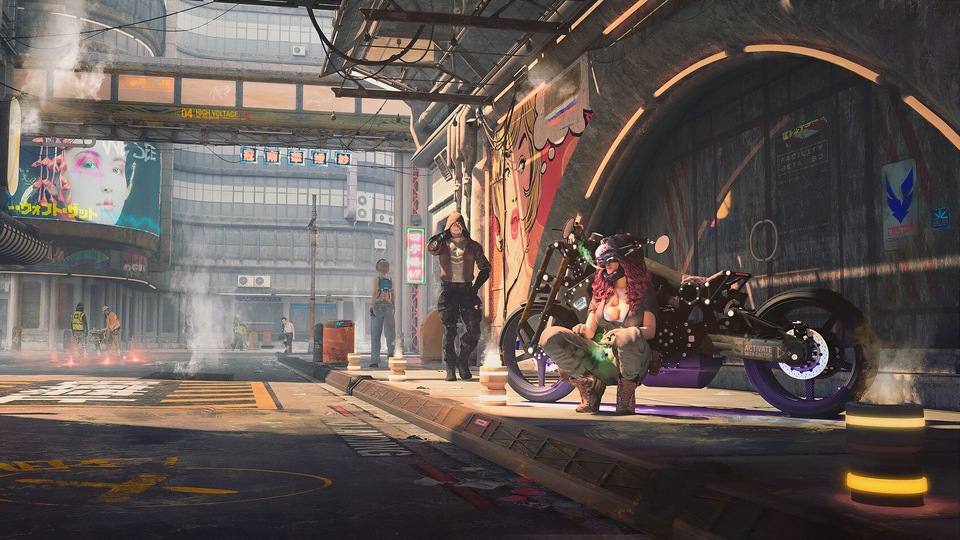 Улица девушек-байкеров